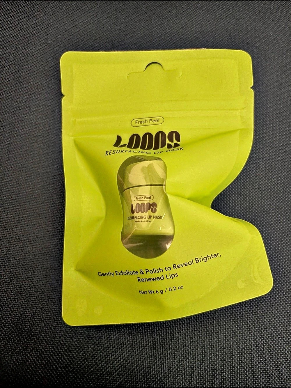 NWT Loops Fresh Peel Resurfacing Lip Mask Green